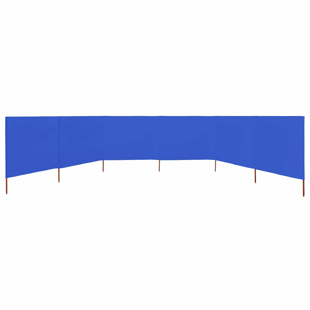 Windscherm 6-panelen 800x120 cm stof azuurblauw is nu te koop bij PeponiXL, paradijselijk wonen!