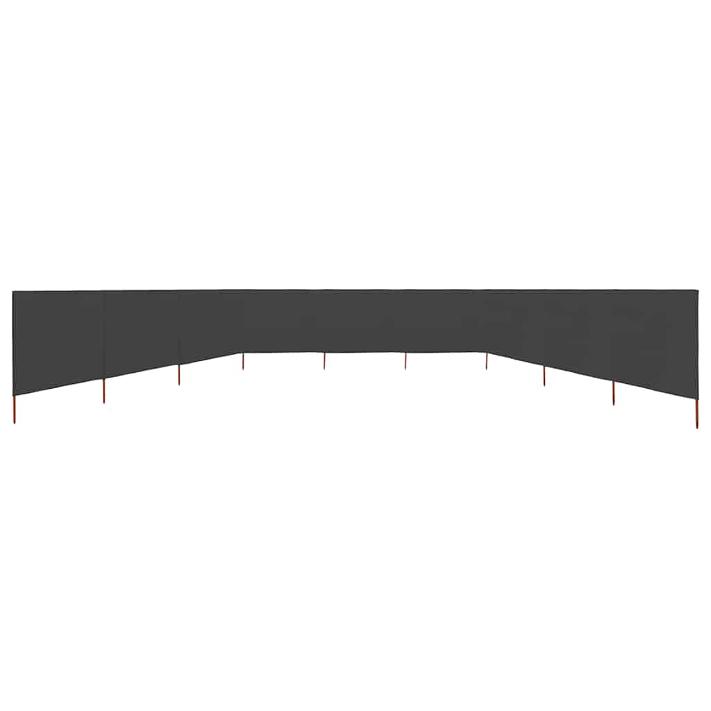 Windscherm 9-panelen 1200x80 cm stof antraciet is nu te koop bij PeponiXL, paradijselijk wonen!