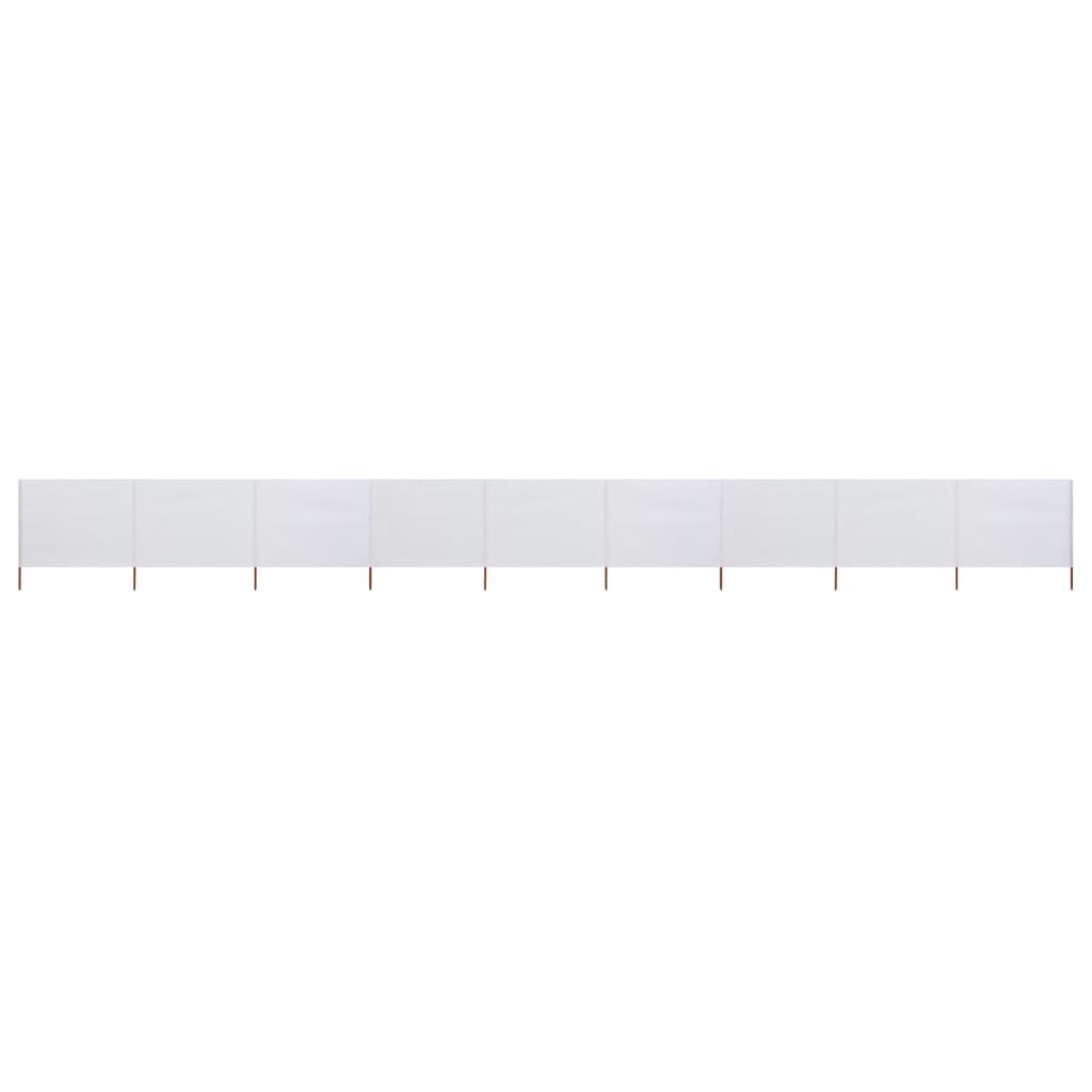 Windscherm 9-panelen 1200x160 cm stof zandwit is nu te koop bij PeponiXL, paradijselijk wonen!