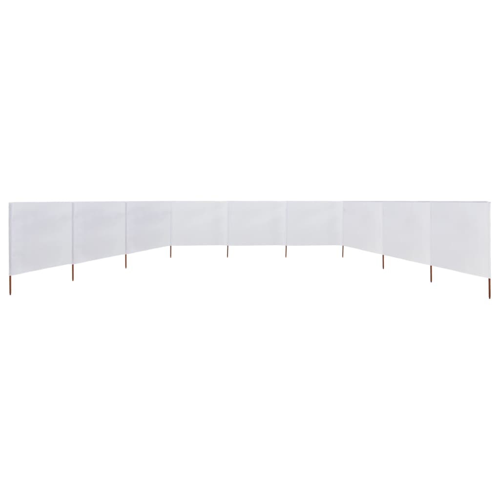 Windscherm 9-panelen 1200x160 cm stof zandwit is nu te koop bij PeponiXL, paradijselijk wonen!