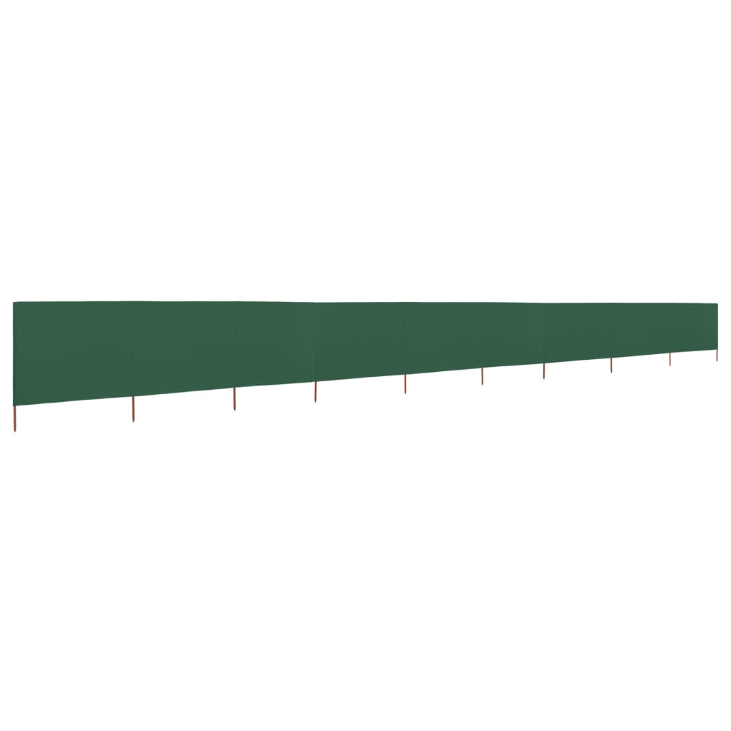 Windscherm 9-panelen 1200x160 cm stof groen is nu te koop bij PeponiXL, paradijselijk wonen!