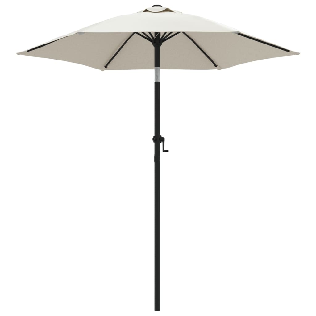 Parasol 200x224 cm aluminium zandwit is nu te koop bij PeponiXL, paradijselijk wonen!