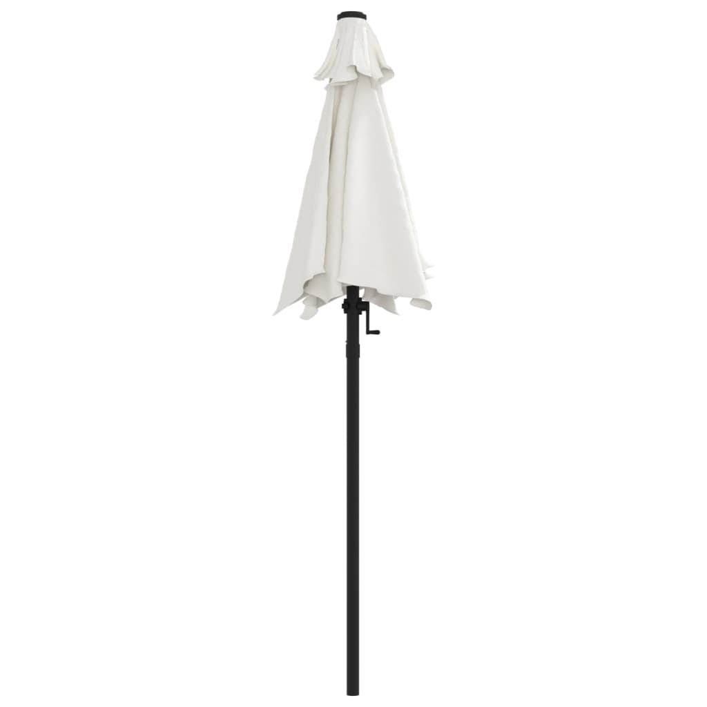 Parasol 200x224 cm aluminium zandwit is nu te koop bij PeponiXL, paradijselijk wonen!
