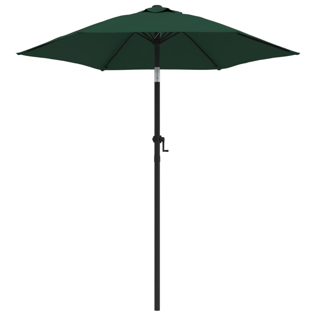 Parasol 200x224 cm aluminium groen is nu te koop bij PeponiXL, paradijselijk wonen!