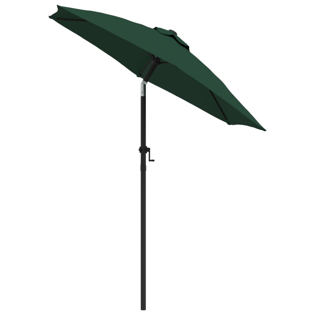 Parasol 200x224 cm aluminium groen is nu te koop bij PeponiXL, paradijselijk wonen!
