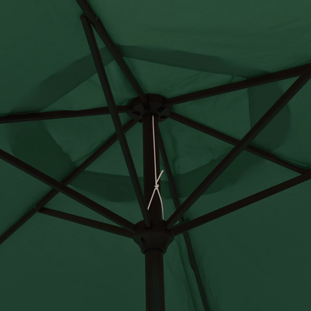 Parasol 200x224 cm aluminium groen is nu te koop bij PeponiXL, paradijselijk wonen!