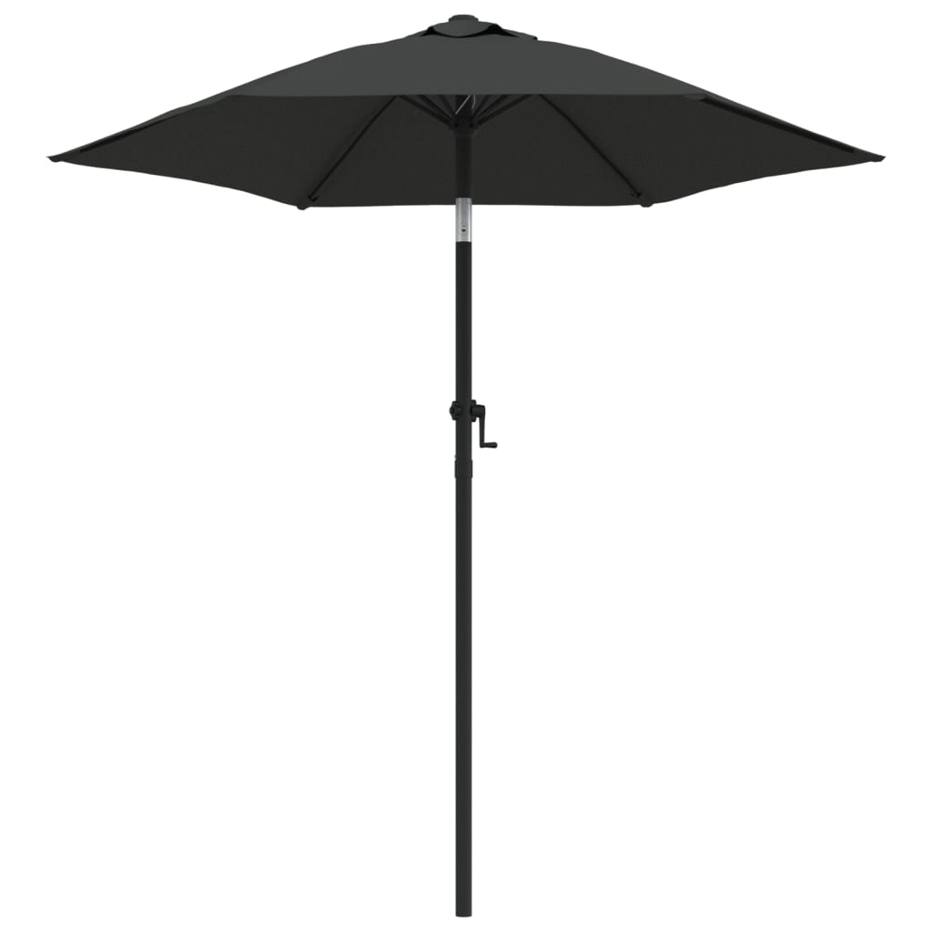 Parasol 200x224 cm aluminium antraciet is nu te koop bij PeponiXL, paradijselijk wonen!
