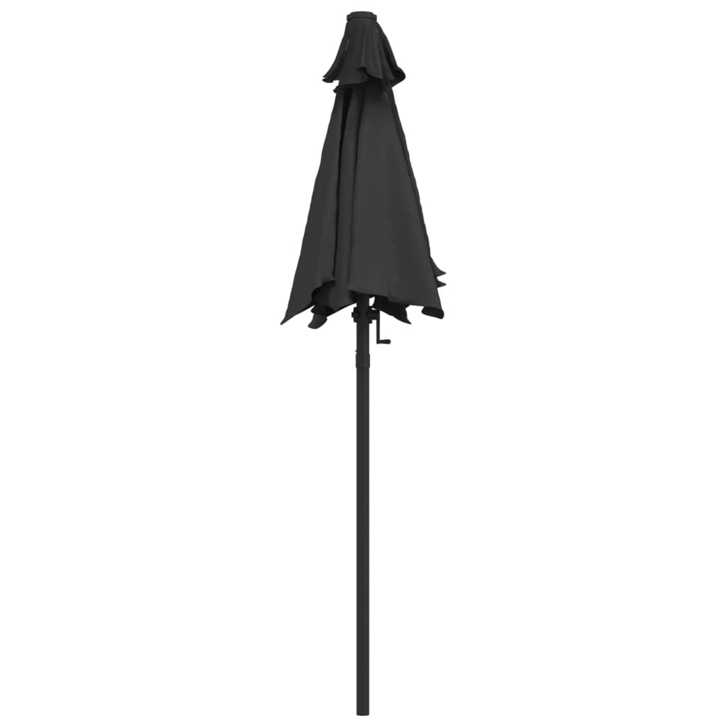 Parasol 200x224 cm aluminium antraciet is nu te koop bij PeponiXL, paradijselijk wonen!