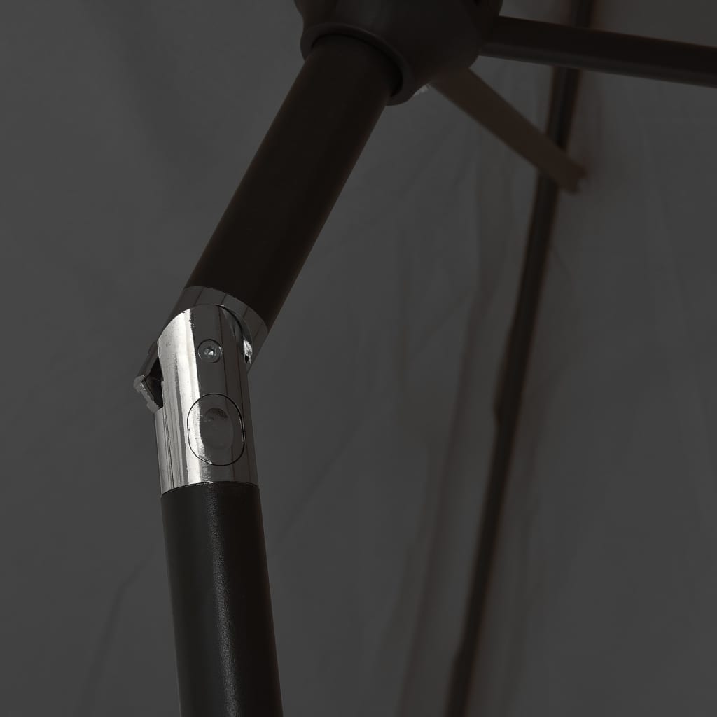 Parasol 200x224 cm aluminium antraciet is nu te koop bij PeponiXL, paradijselijk wonen!