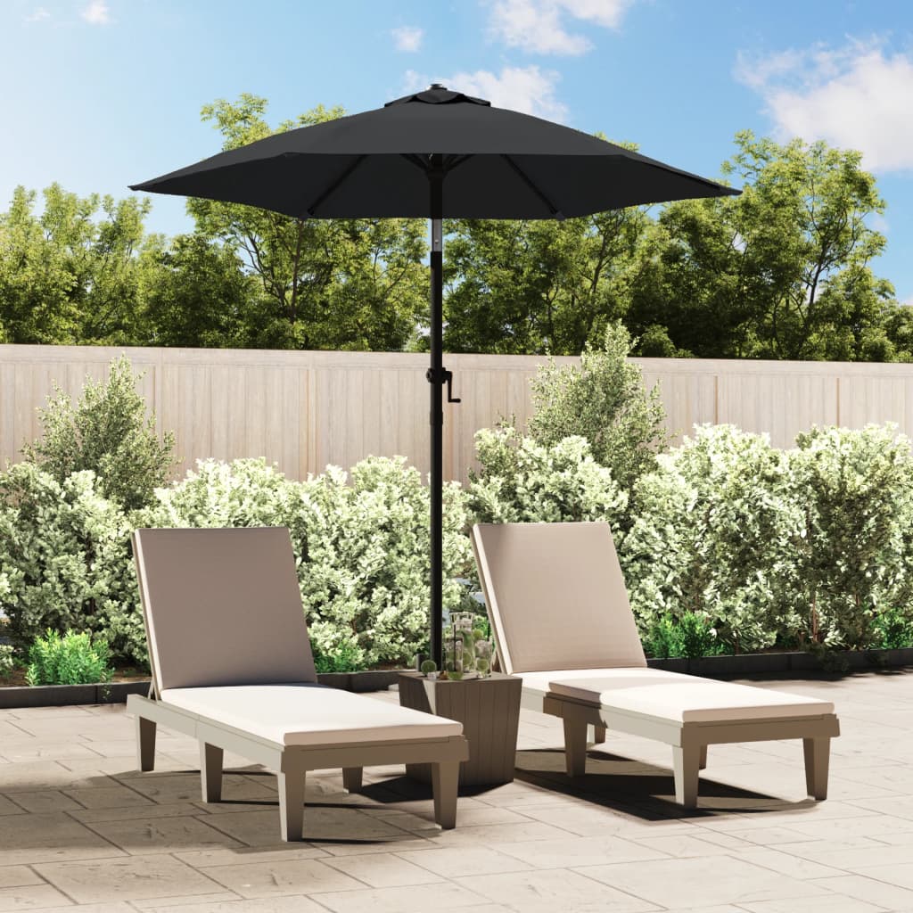 Parasol 200x224 cm aluminium antraciet is nu te koop bij PeponiXL, paradijselijk wonen!
