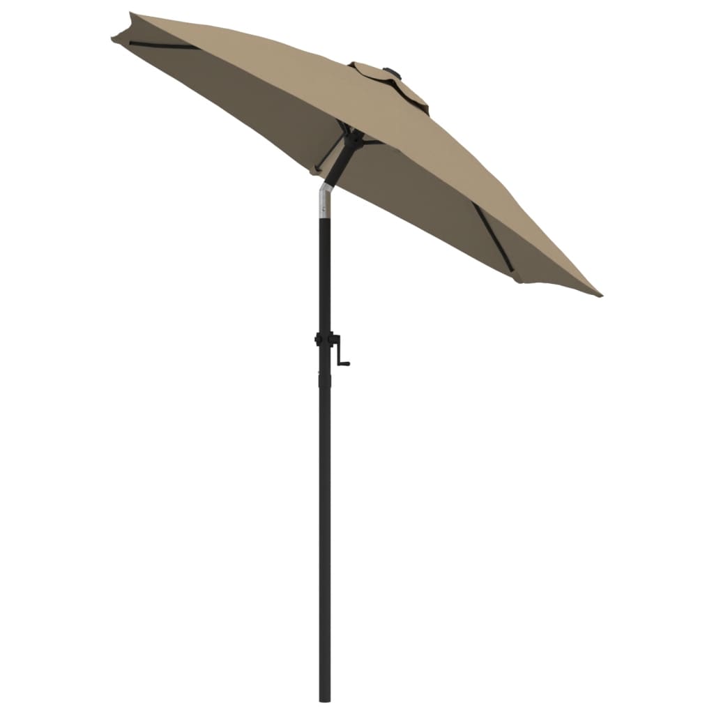 Parasol 200x224 cm aluminium taupe is nu te koop bij PeponiXL, paradijselijk wonen!