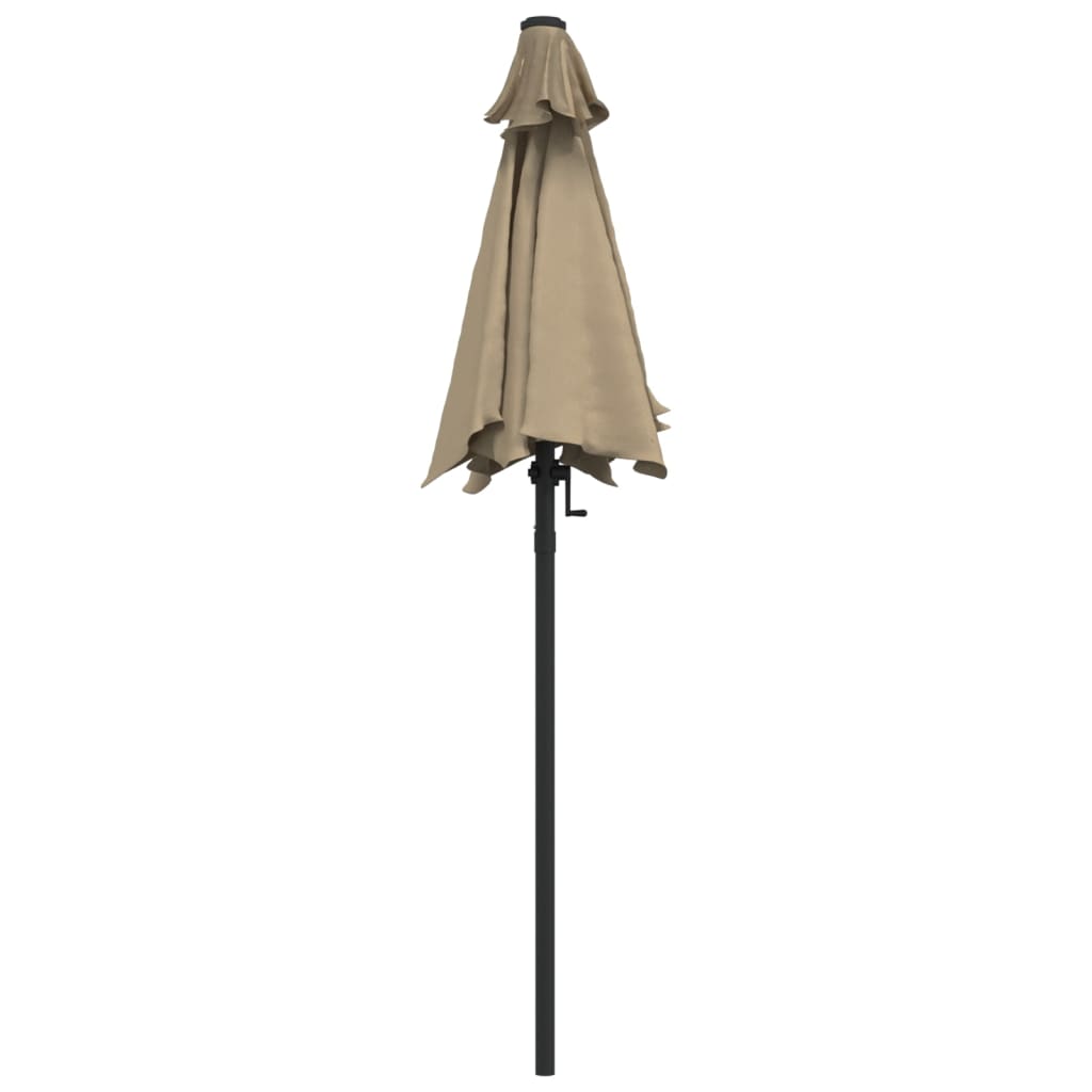 Parasol 200x224 cm aluminium taupe is nu te koop bij PeponiXL, paradijselijk wonen!