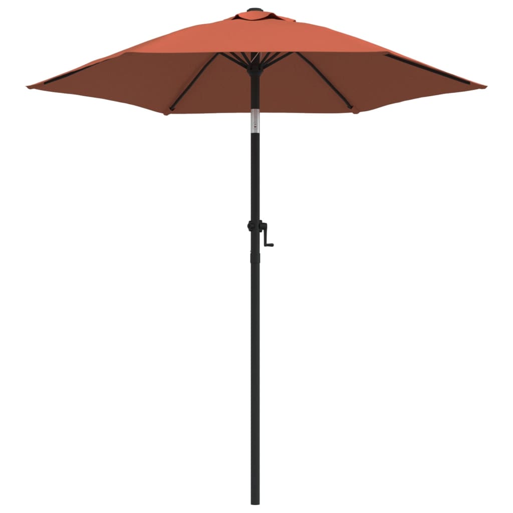Parasol 200x224 cm aluminium terracotta is nu te koop bij PeponiXL, paradijselijk wonen!