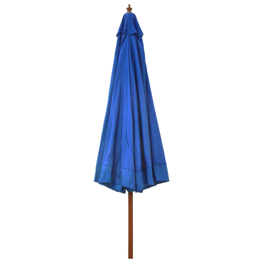 Parasol met houten paal 330 cm azuurblauw is nu te koop bij PeponiXL, paradijselijk wonen!