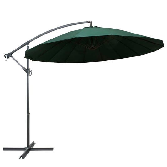 Zweefparasol met aluminium paal 3 m groen is nu te koop bij PeponiXL, paradijselijk wonen!