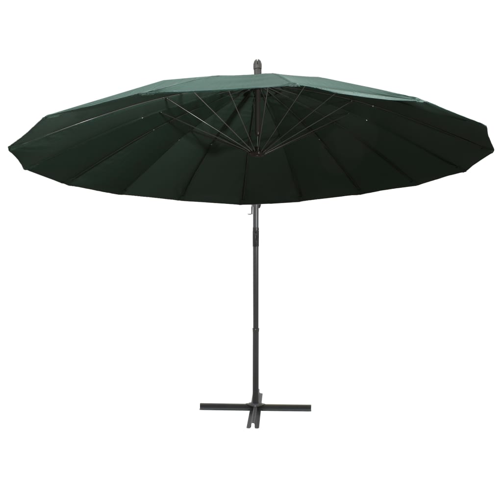 Zweefparasol met aluminium paal 3 m groen is nu te koop bij PeponiXL, paradijselijk wonen!