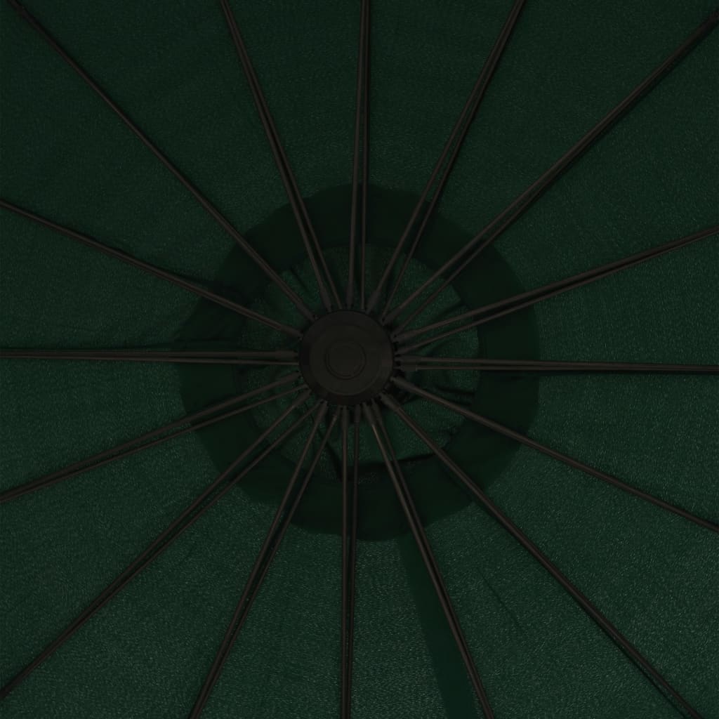 Zweefparasol met aluminium paal 3 m groen is nu te koop bij PeponiXL, paradijselijk wonen!