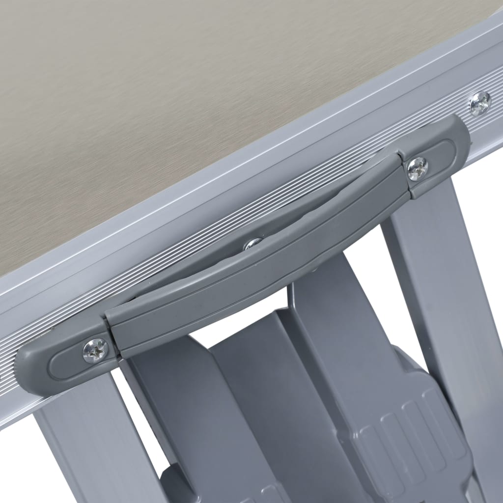 Campingtafel inklapbaar met 4 zitjes staal en aluminium is nu te koop bij PeponiXL, paradijselijk wonen!