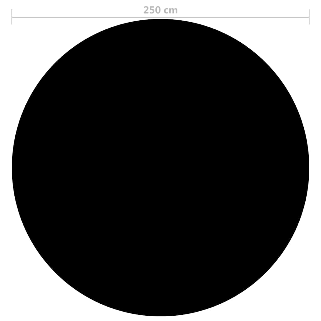 Zwembadhoes 250 cm PE zwart is nu te koop bij PeponiXL, paradijselijk wonen!
