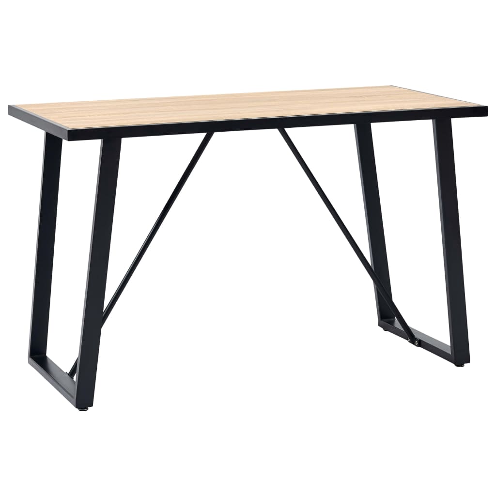 Eettafel 120x60x75 cm MDF eikenkleurig is nu te koop bij PeponiXL, paradijselijk wonen!