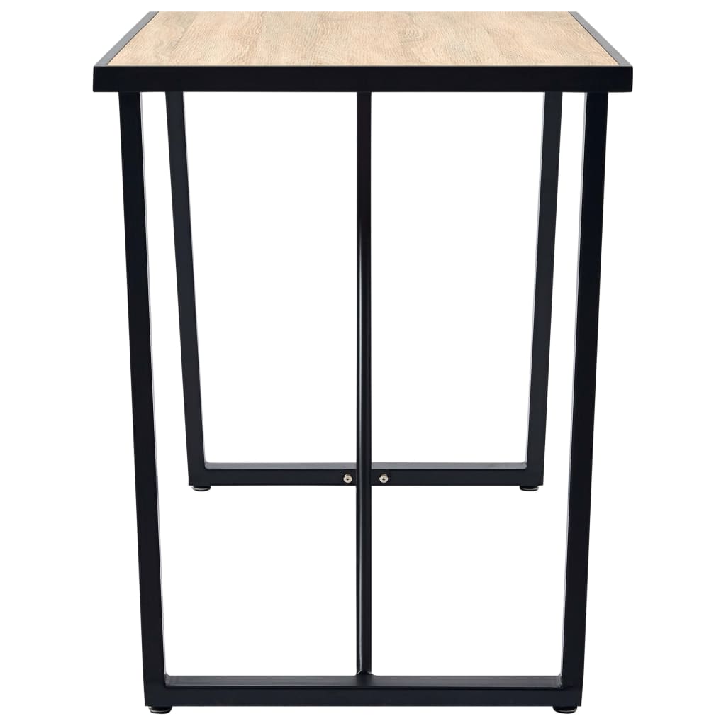 Eettafel 120x60x75 cm MDF eikenkleurig is nu te koop bij PeponiXL, paradijselijk wonen!