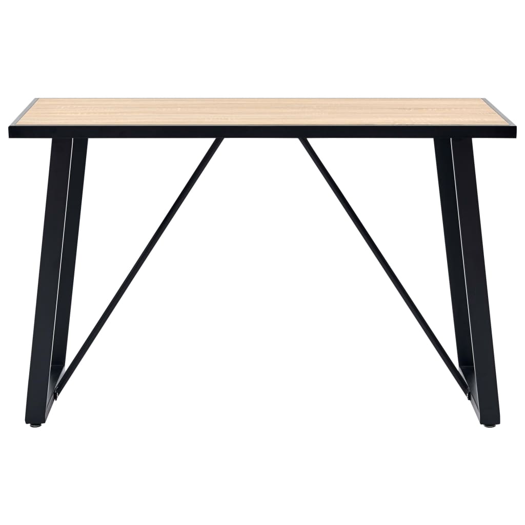 Eettafel 120x60x75 cm MDF eikenkleurig is nu te koop bij PeponiXL, paradijselijk wonen!