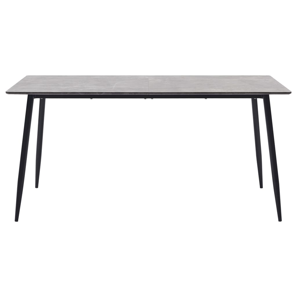 Eettafel 160x80x75 cm MDF grijs is nu te koop bij PeponiXL, paradijselijk wonen!