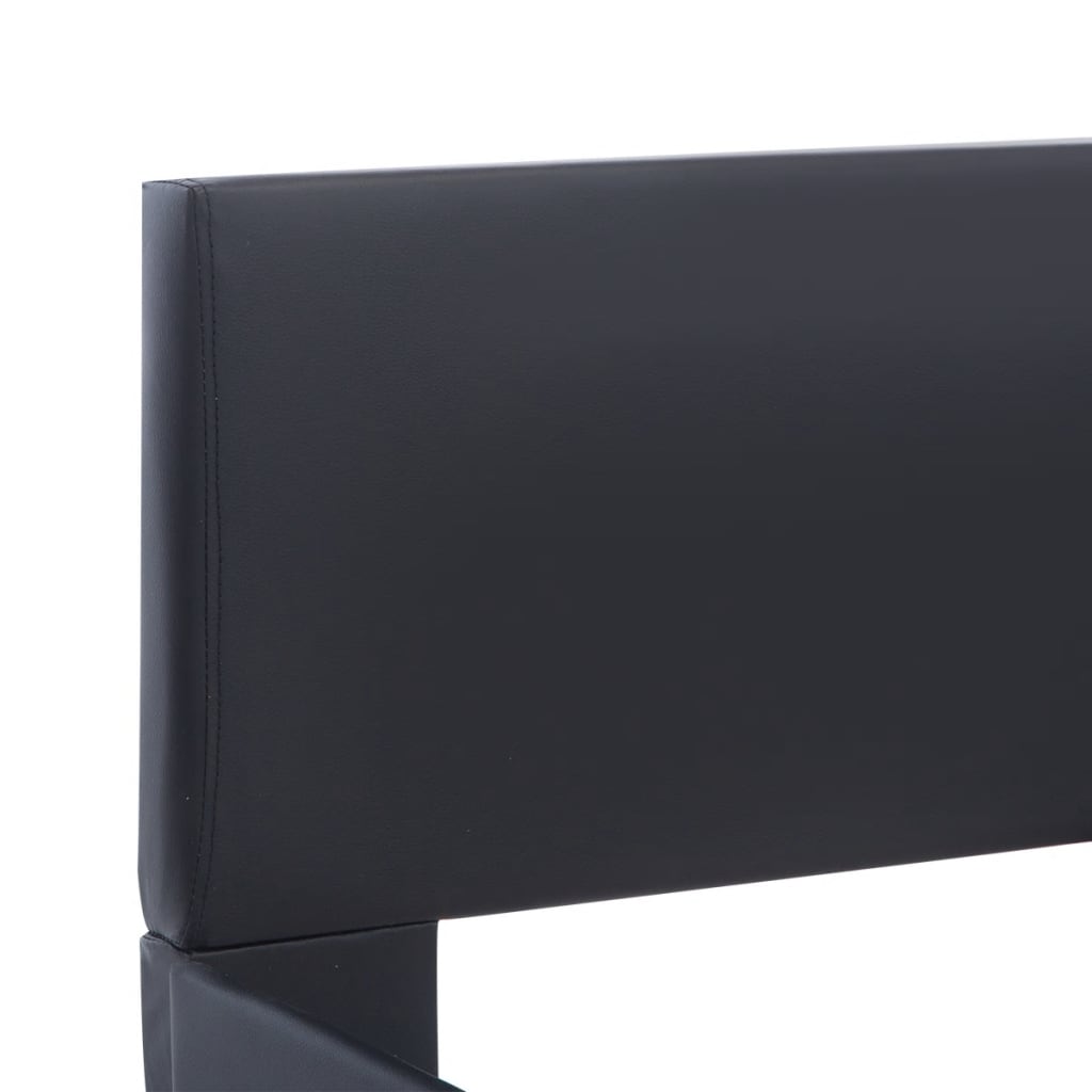 Bedframe met LED kunstleer zwart 180x200 cm is nu te koop bij PeponiXL, paradijselijk wonen!