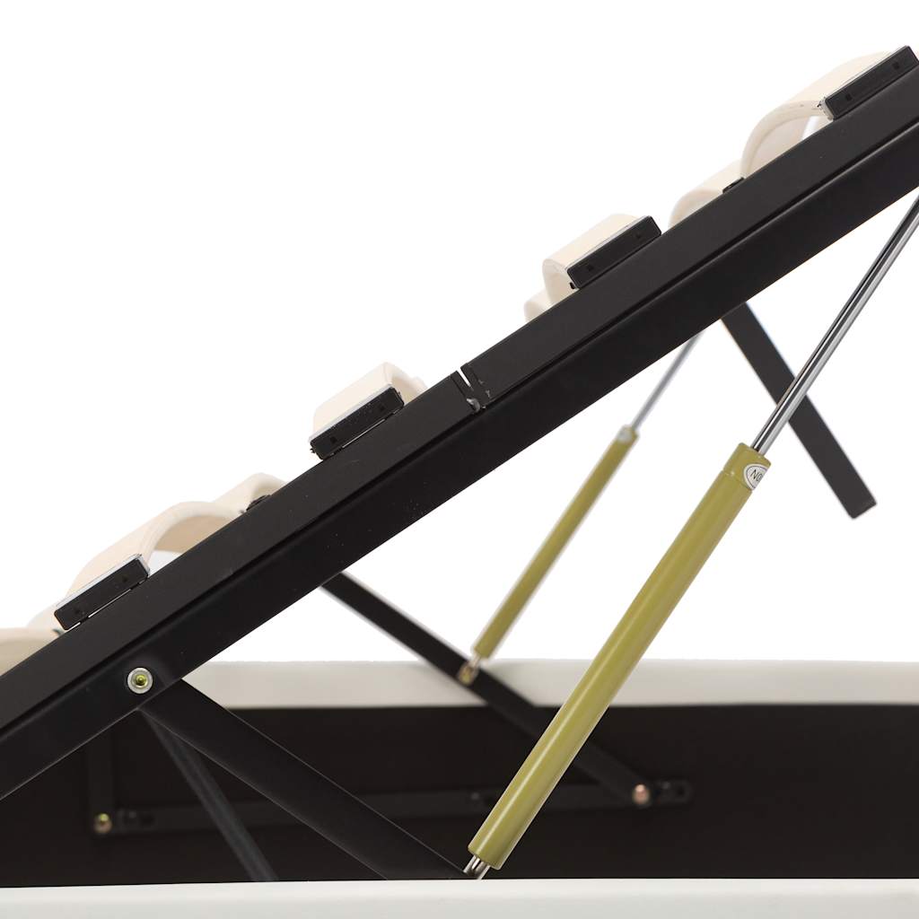 Bedframe hydraulisch kunstleer wit 180x200 cm is nu te koop bij PeponiXL, paradijselijk wonen!