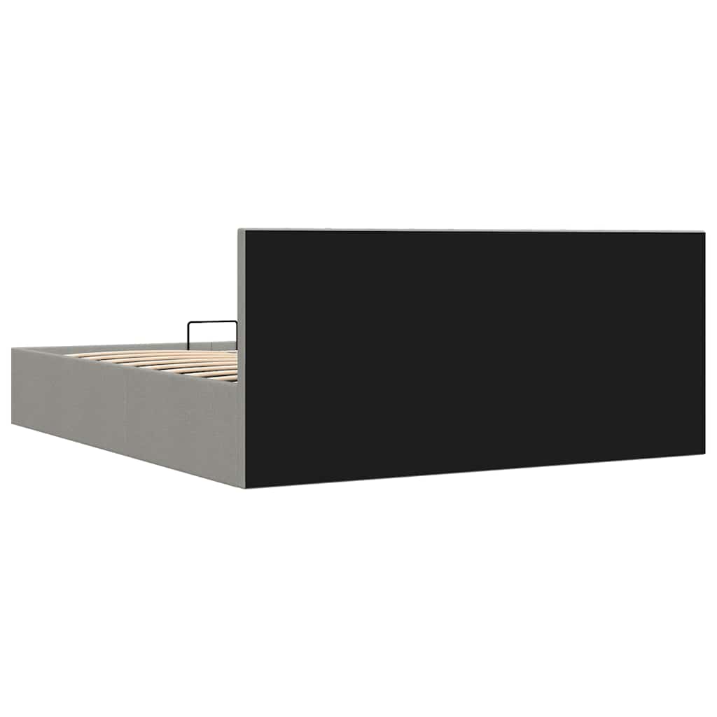 Bedframe met hydraulische opslag stof lichtgrijs 180x200 cm is nu te koop bij PeponiXL, paradijselijk wonen!