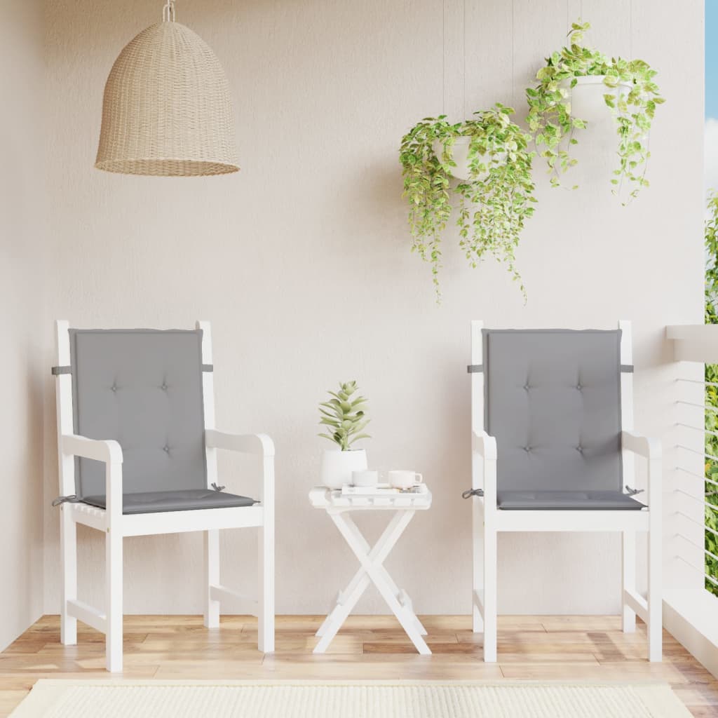 Tuinstoelkussen lage rug 2 st oxford stof antraciet is nu te koop bij PeponiXL, paradijselijk wonen!