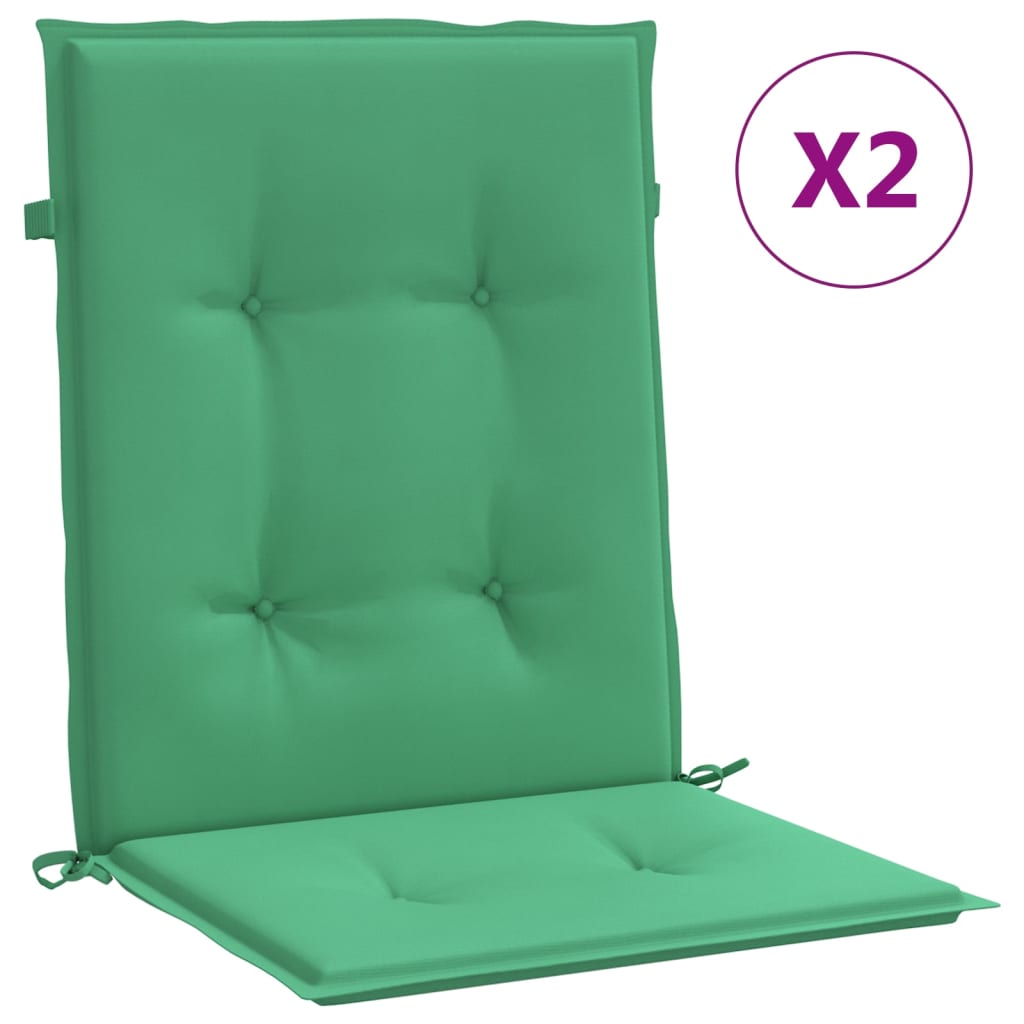 Tuinstoelkussens lage rug 2 st 100x50x3 cm oxford stof groen is nu te koop bij PeponiXL, paradijselijk wonen!