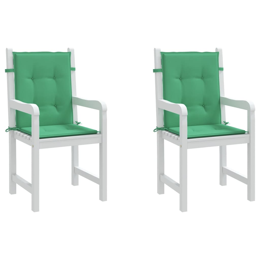 Tuinstoelkussens lage rug 2 st 100x50x3 cm oxford stof groen is nu te koop bij PeponiXL, paradijselijk wonen!