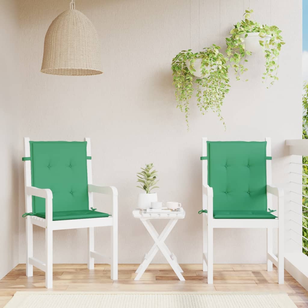 Tuinstoelkussens lage rug 2 st 100x50x3 cm oxford stof groen is nu te koop bij PeponiXL, paradijselijk wonen!