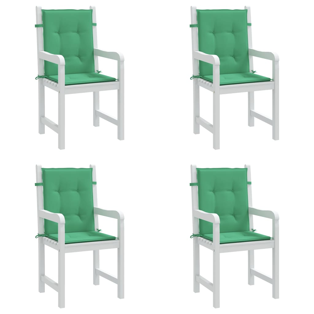 Tuinstoelkussens lage rug 4 st 100x50x3 cm oxford stof groen is nu te koop bij PeponiXL, paradijselijk wonen!