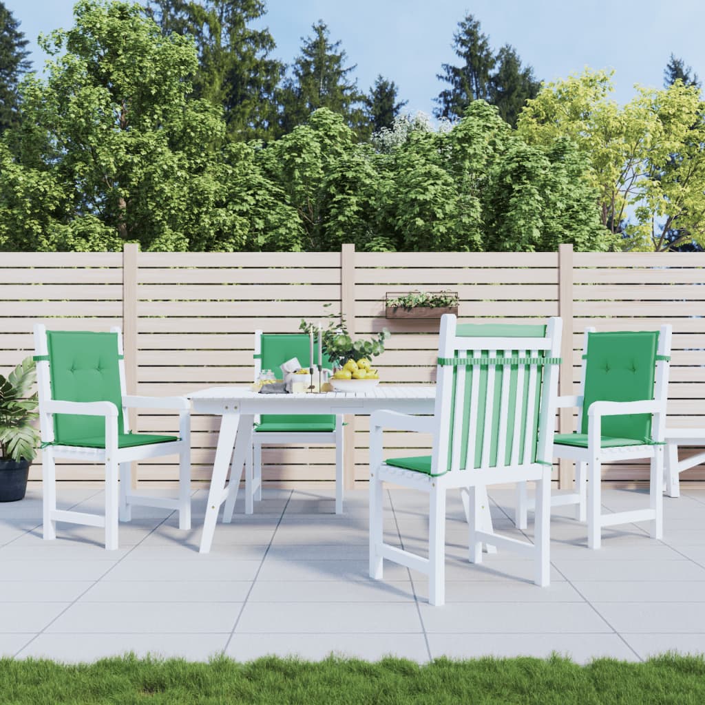 Tuinstoelkussens lage rug 4 st 100x50x3 cm oxford stof groen is nu te koop bij PeponiXL, paradijselijk wonen!