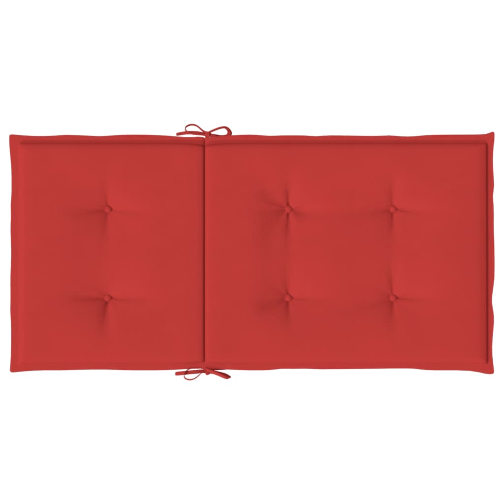 Tuinstoelkussens lage rug 2 st 100x50x3 cm oxford stof rood is nu te koop bij PeponiXL, paradijselijk wonen!