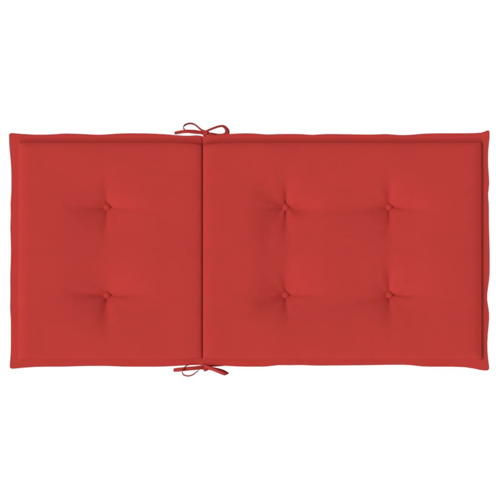 Tuinstoelkussens lage rug 4 st 100x50x3 cm oxford stof rood is nu te koop bij PeponiXL, paradijselijk wonen!