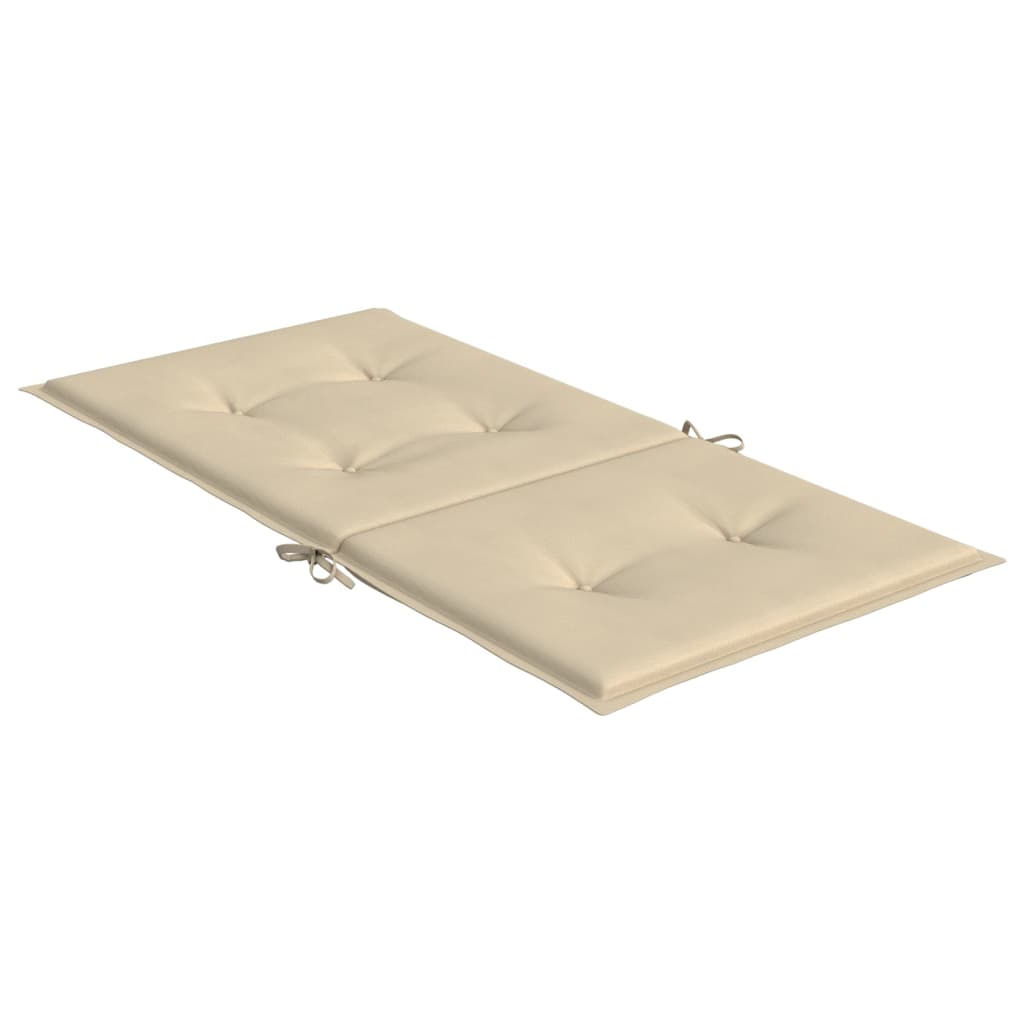 Tuinstoelkussens lage rug 2 st 100x50x3 cm oxford stof beige is nu te koop bij PeponiXL, paradijselijk wonen!