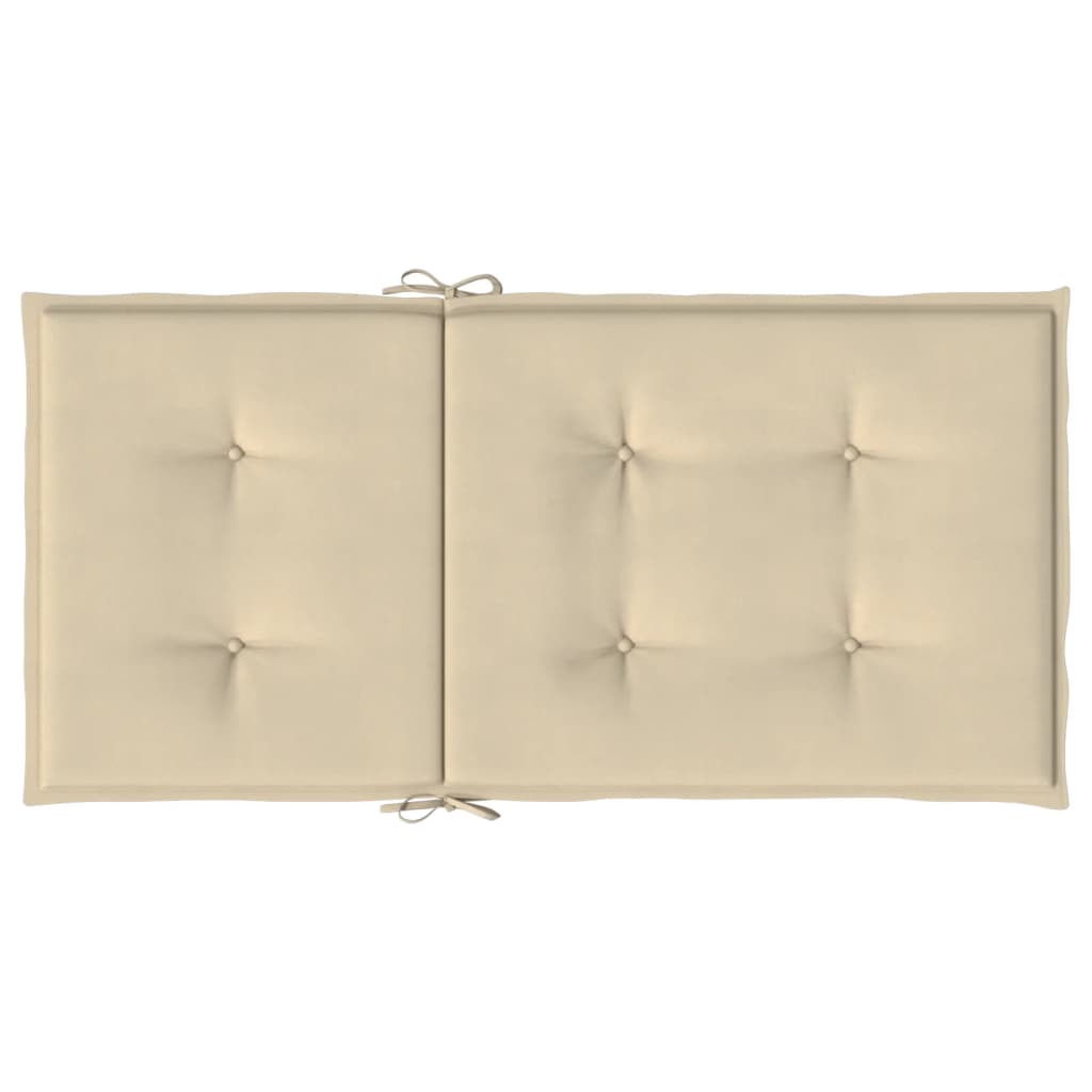 Tuinstoelkussens lage rug 2 st 100x50x3 cm oxford stof beige is nu te koop bij PeponiXL, paradijselijk wonen!