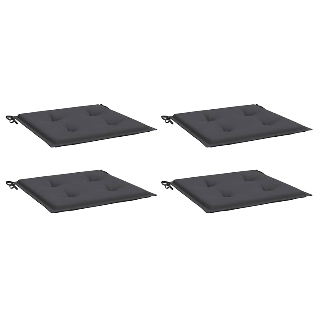 Tuinstoelkussens 4 st 40x40x4 cm oxford stof antracietkleurig