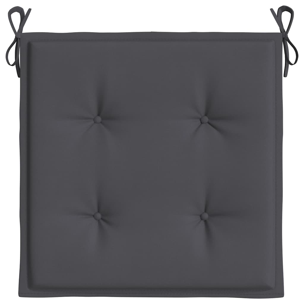 Tuinstoelkussens 4 st 40x40x4 cm oxford stof antracietkleurig