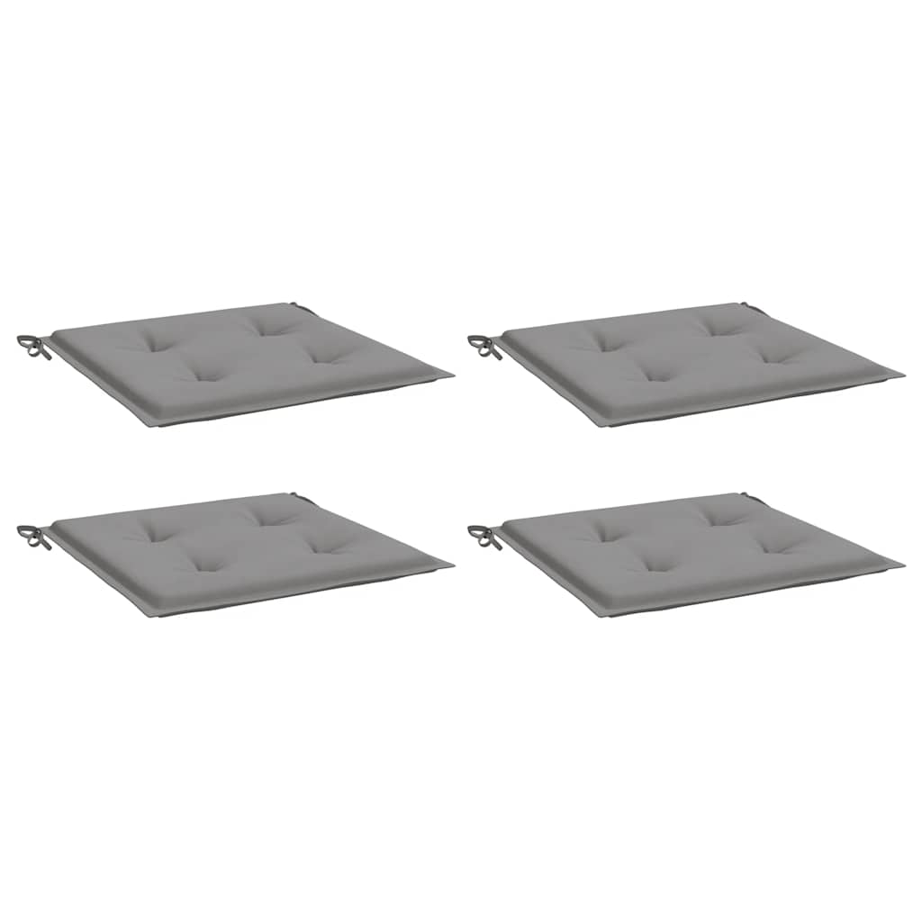 Tuinstoelkussens 4 st 40x40x4 cm oxford stof grijs is nu te koop bij PeponiXL, paradijselijk wonen!