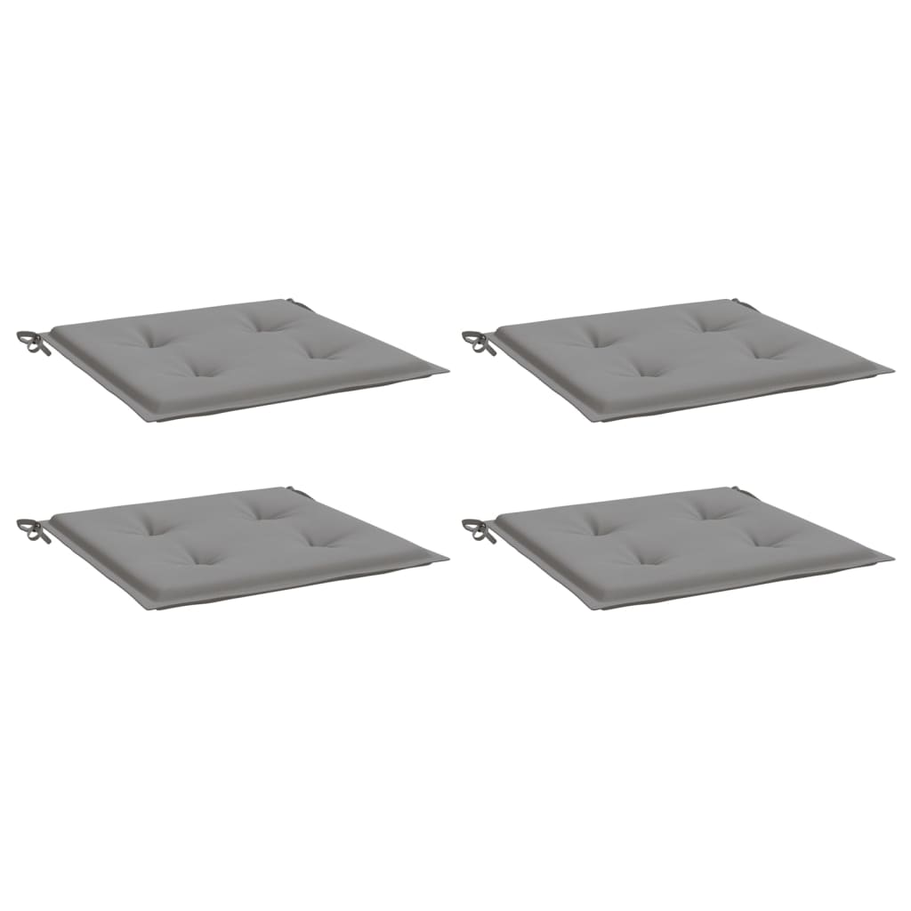 Tuinstoelkussens 4 st 40x40x4 cm oxford stof grijs is nu te koop bij PeponiXL, paradijselijk wonen!
