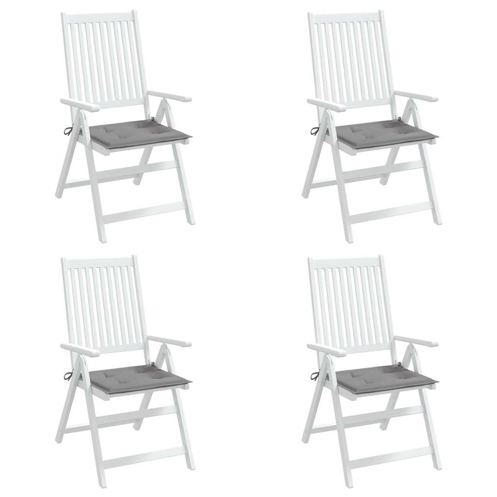Tuinstoelkussens 4 st 40x40x4 cm oxford stof grijs is nu te koop bij PeponiXL, paradijselijk wonen!