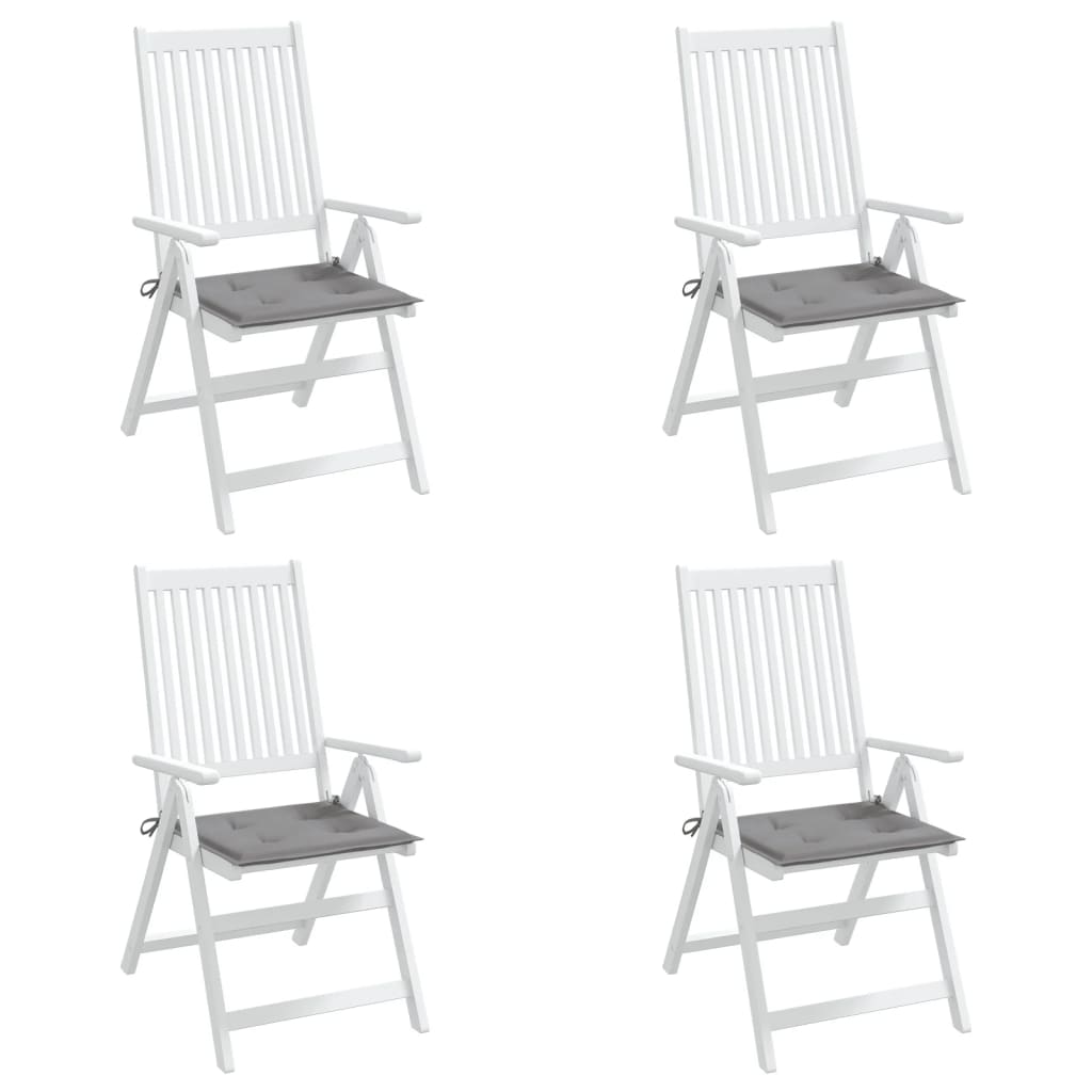 Tuinstoelkussens 4 st 40x40x4 cm oxford stof grijs is nu te koop bij PeponiXL, paradijselijk wonen!