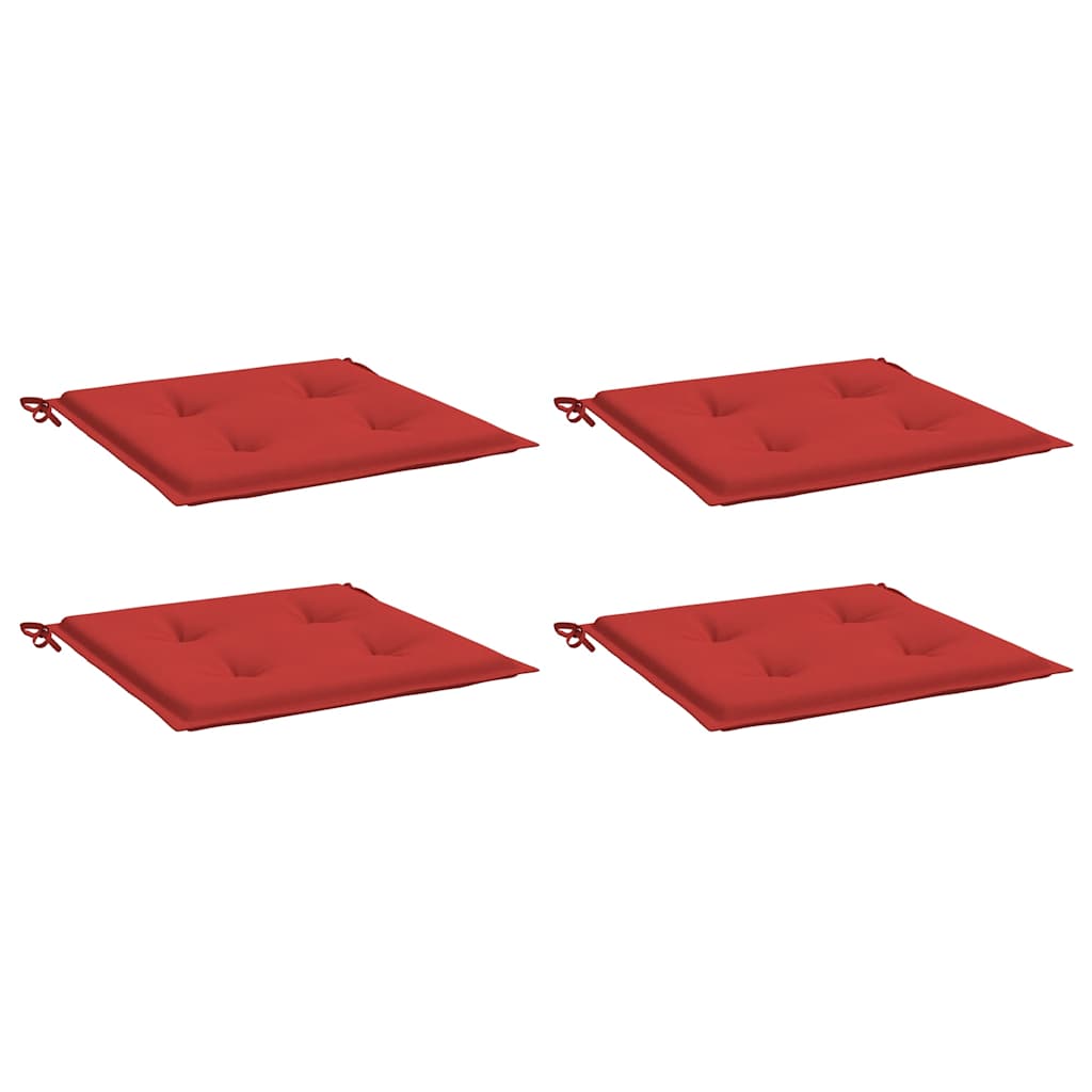 Tuinstoelkussens 4 st 40x40x4 cm oxford stof rood is nu te koop bij PeponiXL, paradijselijk wonen!