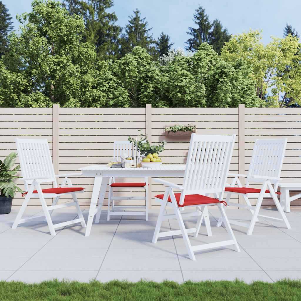 Tuinstoelkussens 4 st 40x40x4 cm oxford stof rood is nu te koop bij PeponiXL, paradijselijk wonen!