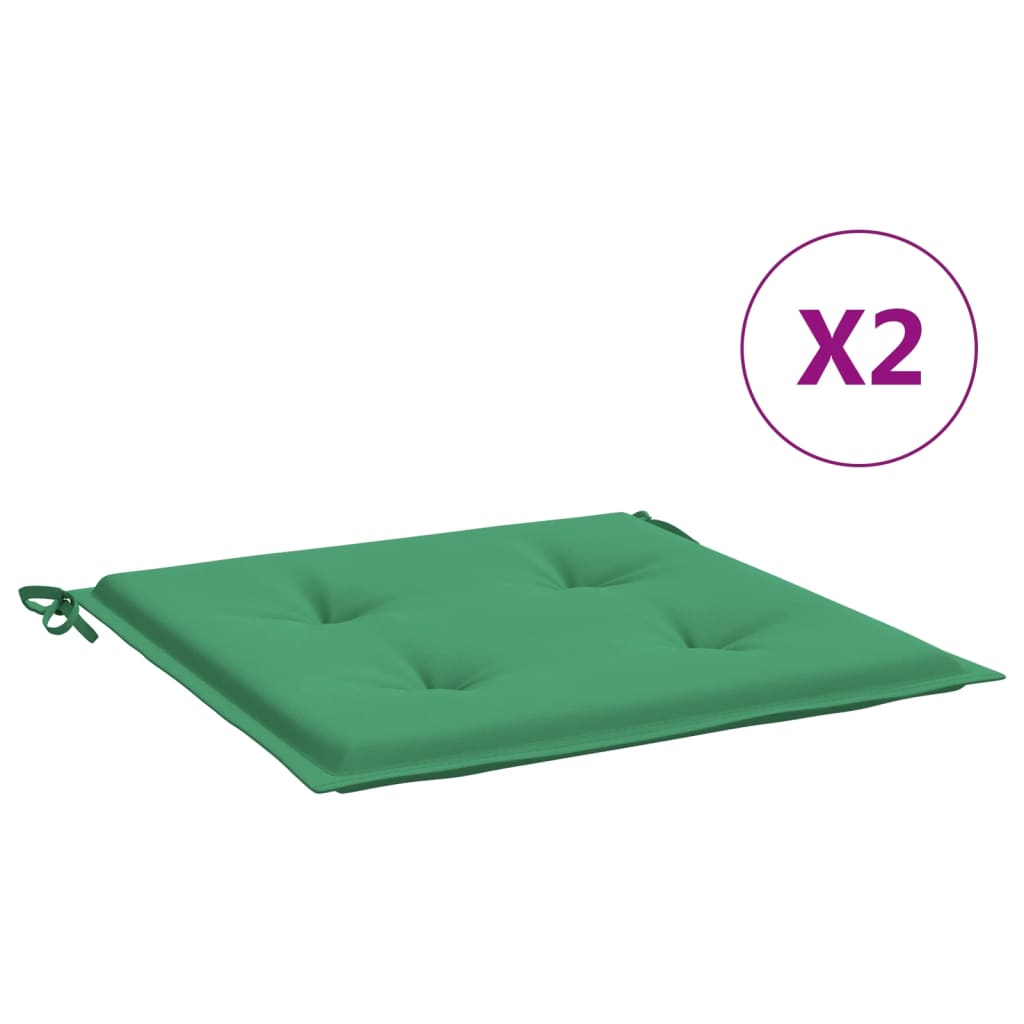 Tuinstoelkussens 2 st 50x50x3 cm oxford stof groen is nu te koop bij PeponiXL, paradijselijk wonen!