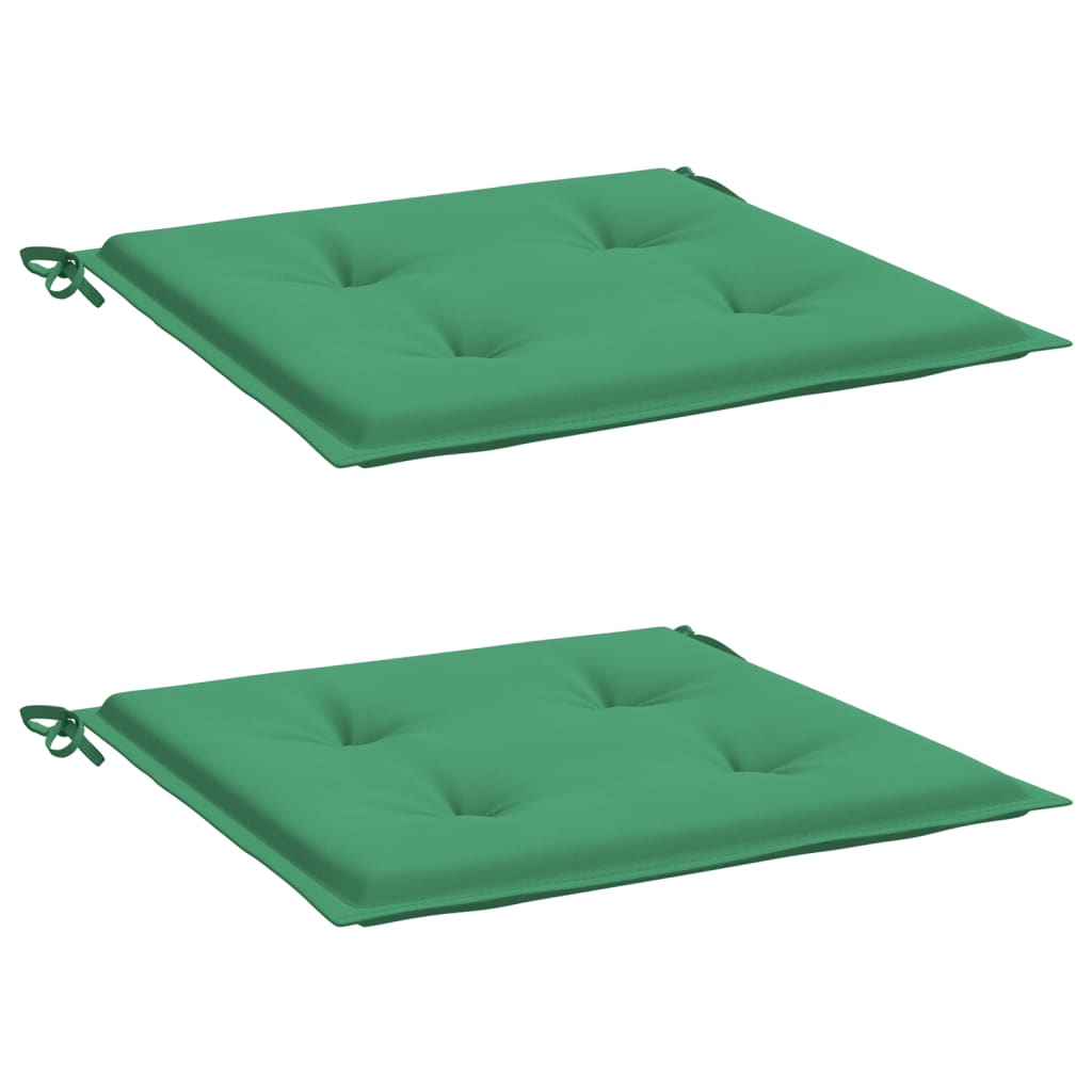 Tuinstoelkussens 2 st 50x50x3 cm oxford stof groen is nu te koop bij PeponiXL, paradijselijk wonen!